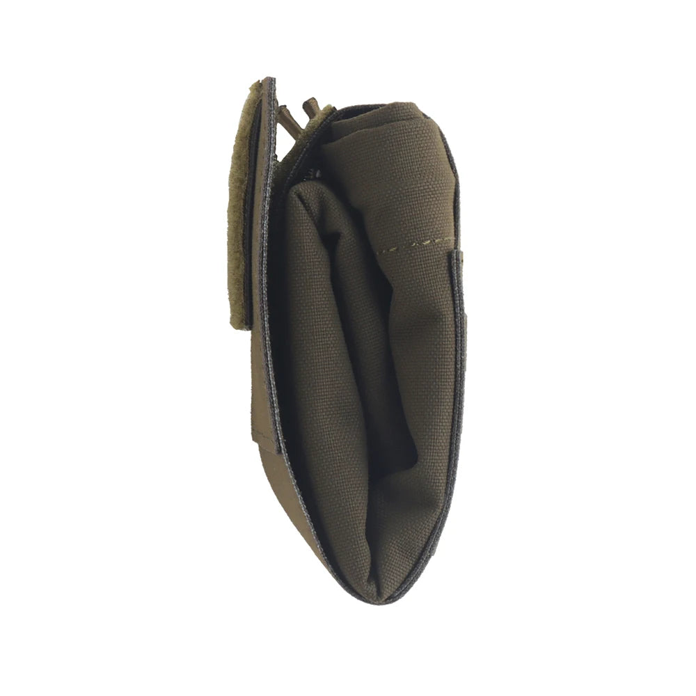 WRC Tactical Recycling Bag Foldable MOLLE Dump Pouch Magazine Recovery Bag Belt Mounted Storage Bag Airsoft Hunting Gear