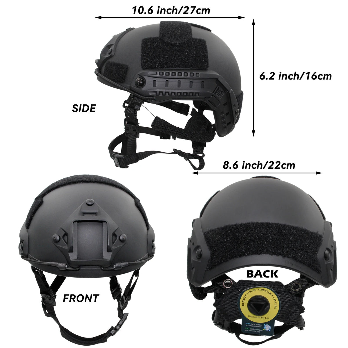 JOAXOR Tactical Airsoft Paintball Quick Helmet High Powered Wendy Suspension System For Sports Hunting CS Game