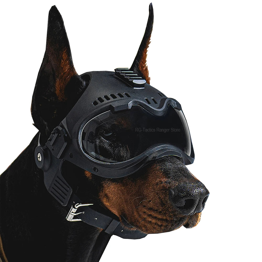 K9 Dog Tactical Helmet Protection Goggles for Belgium/Netherlands/German Shepherd Pet Working Dog and Large Dog Similar Size