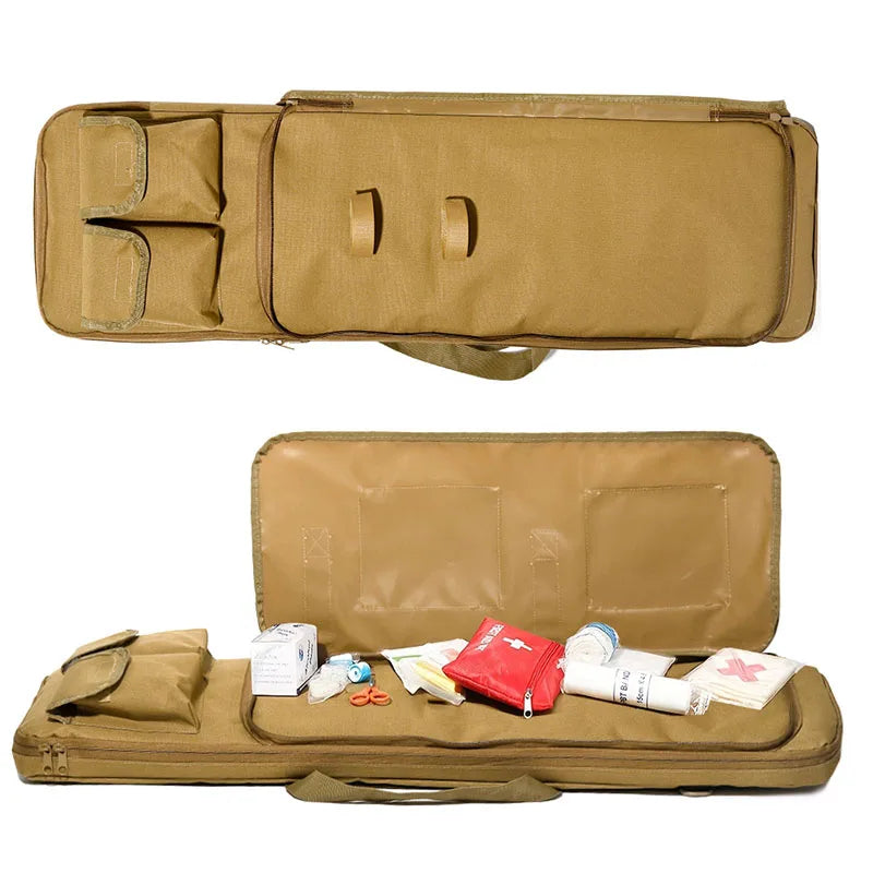 Multi-Pocket Tactical Gun Bag, Wear Resistant Oxford Fabric Portable Storage Case for Outdoor Shooting Hunting Gear