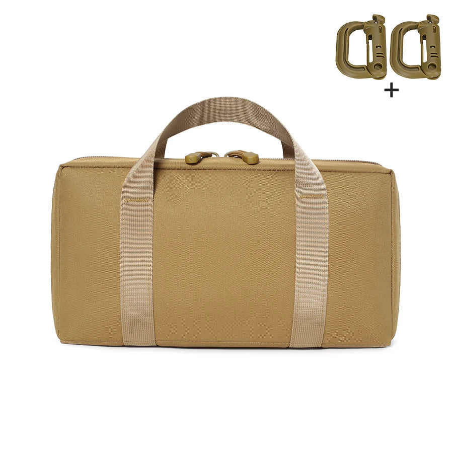 Outdoor multi-purpose handbag, casual storage bag, main bag, double zipper, portable handle design