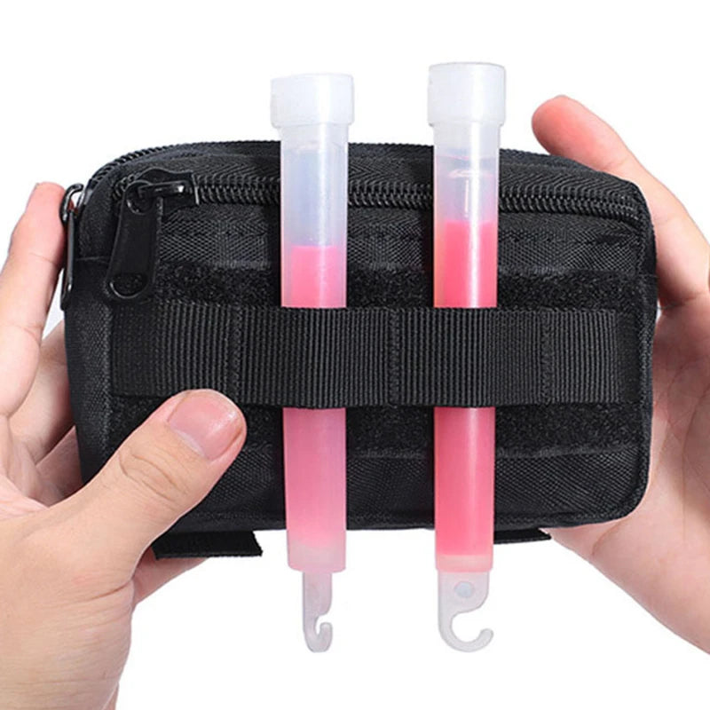 Double Layer Military EDC Pack Men Tactical Molle Waist Belt Nylon Hip Pouch Fanny Pack Camping Hunting Accessories Waist Bag