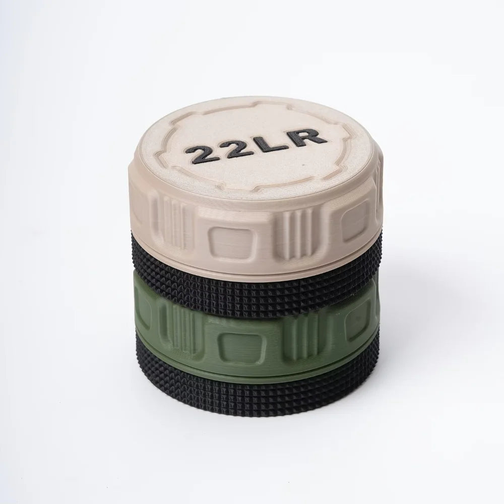 Mini Ammo Storage Box with Twist-on Lid (22LR Caliber) Compact, Durable, Portable, Large Capacity
