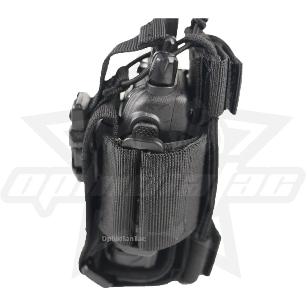 Adjustable Wireless Calling Machine Electric Holder Bag Molle Two-Way Radio Holster Bag Holder Nylon Walkie Talkie Bag