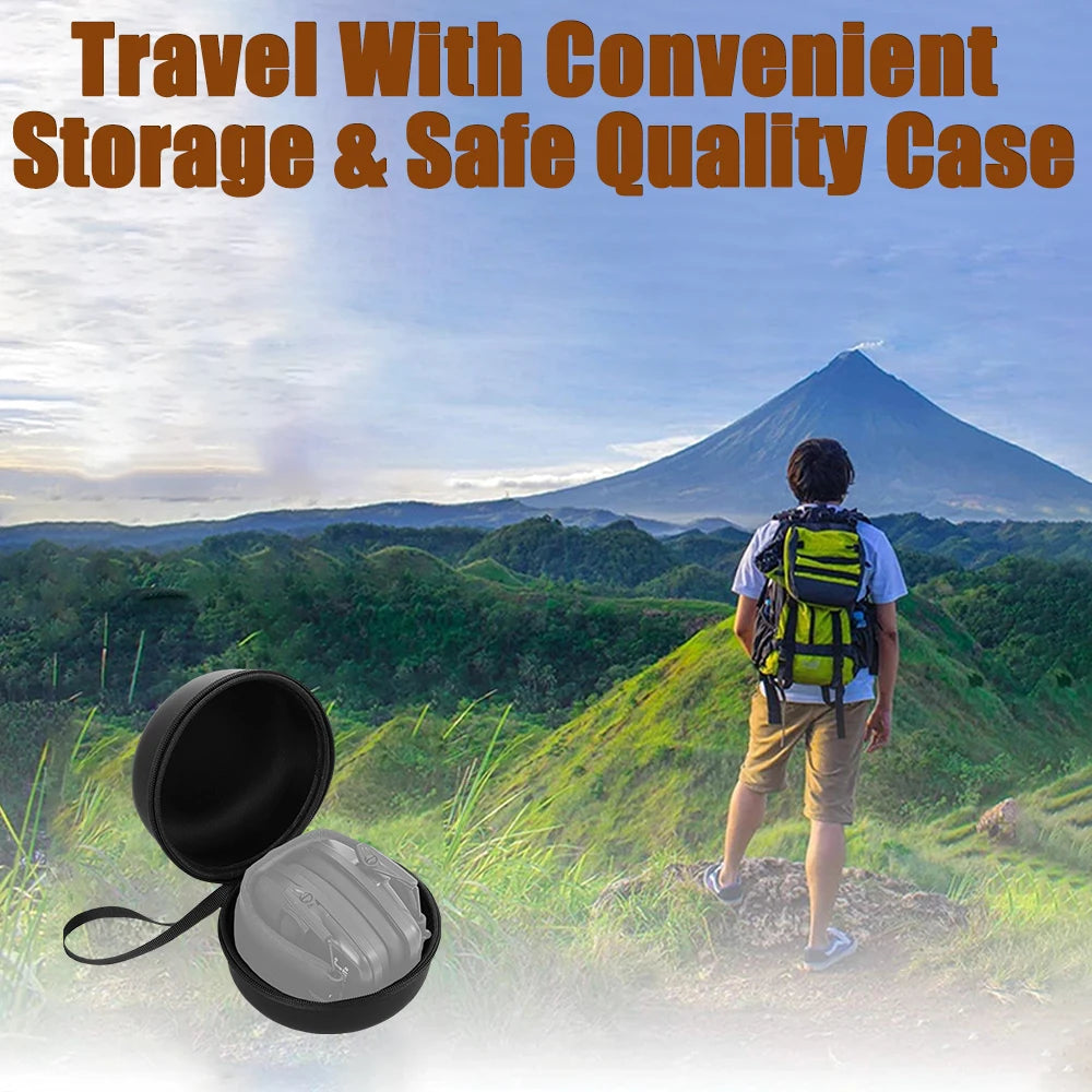Tactical Headphone Box,For Hunting Airsoft Shooting Noise-Canceling Earmuffs Storage Protection/Lightweight Foldable Headset Bag