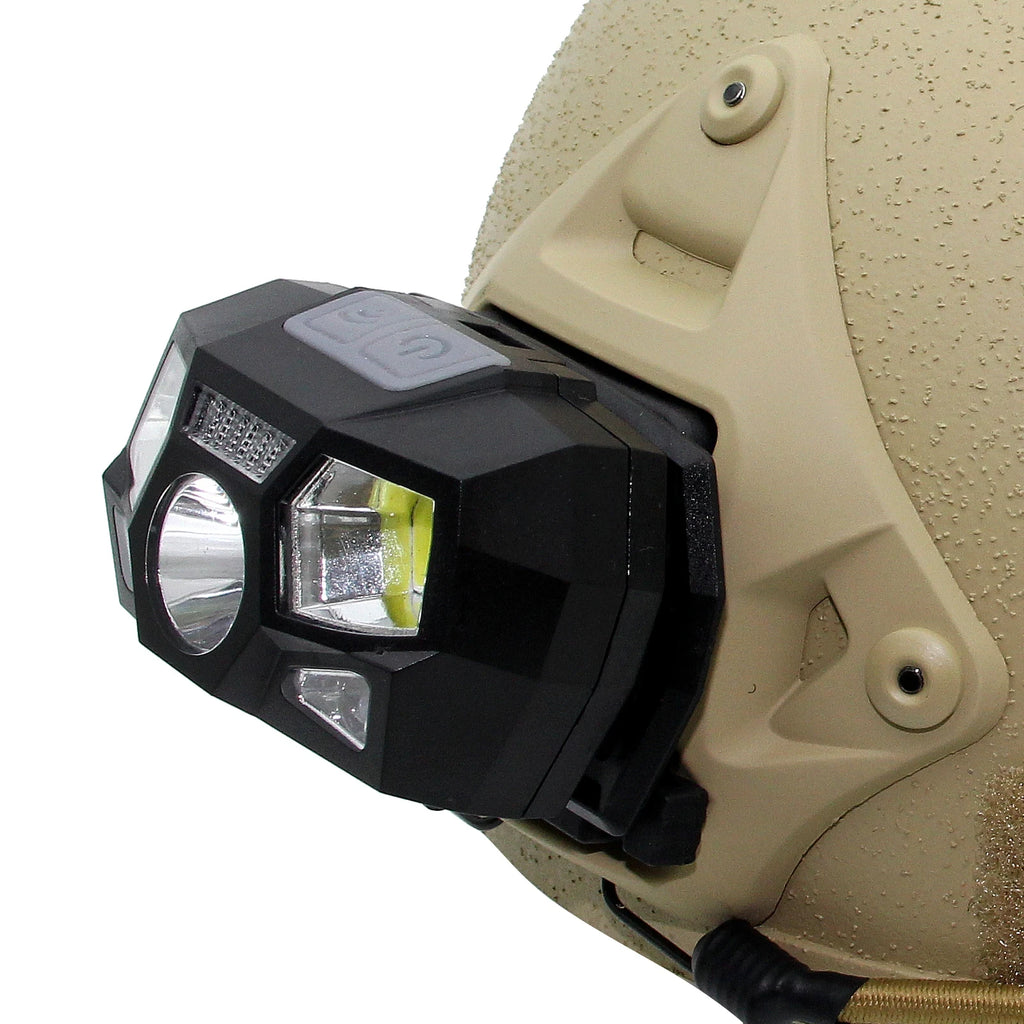 BOOIU Fast Mich Helmet Light NVG Installation Signal Light USB Charging Waterproof Signal Light Hunting And Fishing Headlight