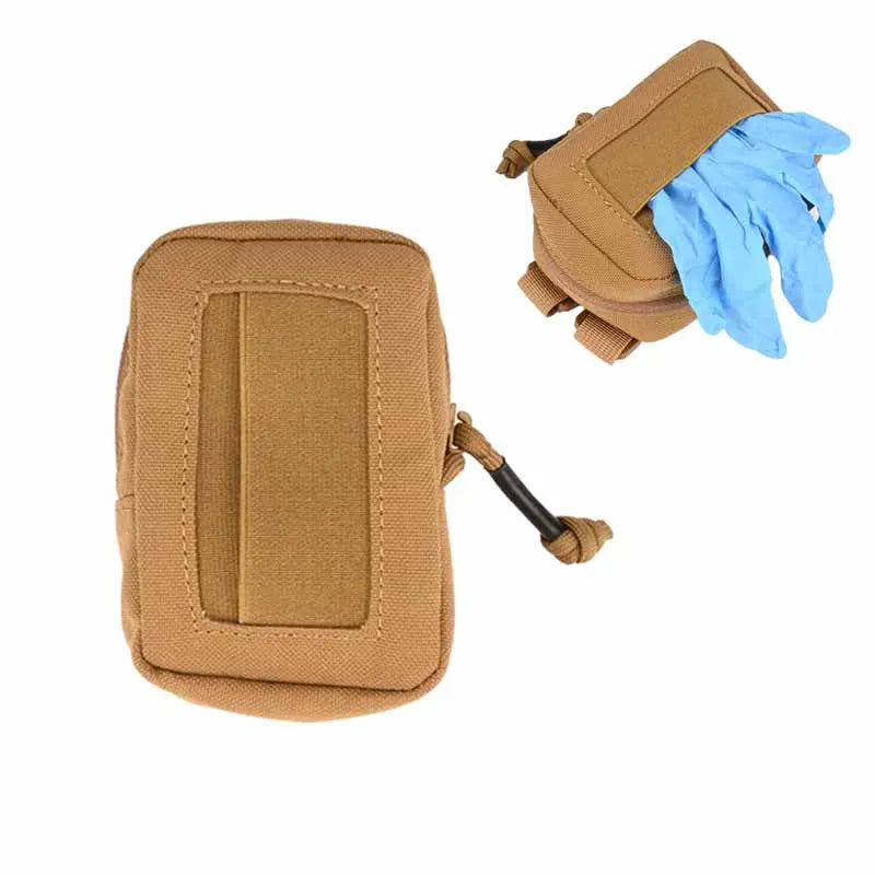 Disposable Glove Pouch Nylon Duty Belt Gloves Pouch EMT Bag Molle Accessory Pouch Tactical Hunting Bag Accessories