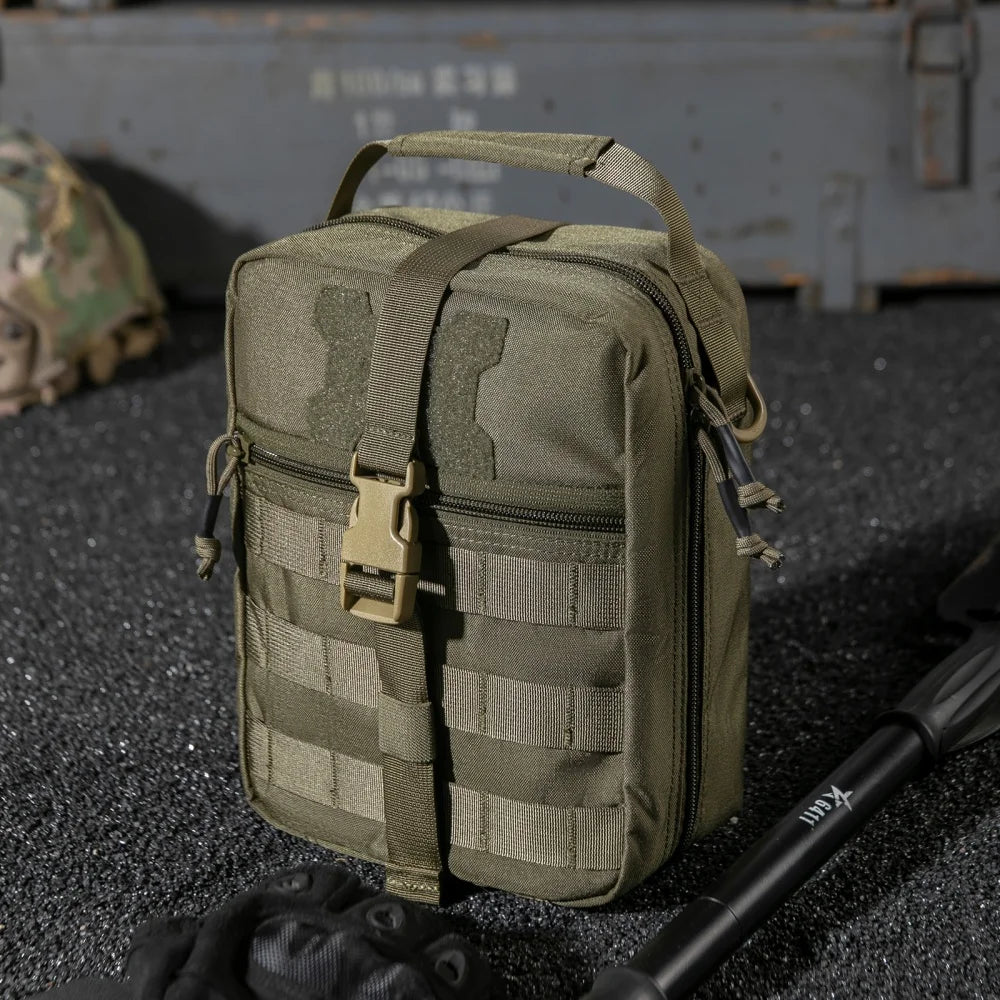 Outdoor EDC Pouch Tactical  Nylon Handbag First Aid Survival Bag Utility Molle Accessory Bag Waist Bag  Portable Storage Bags