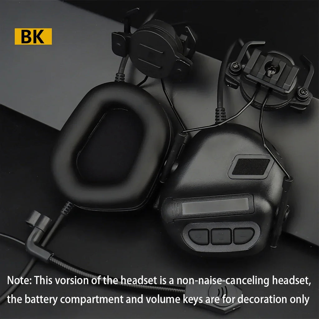 Tactical Helmet Headset Fifth Generation Foldable Noise Reduction Version Headphones Hunting PTT Adapter Helmet Accessories