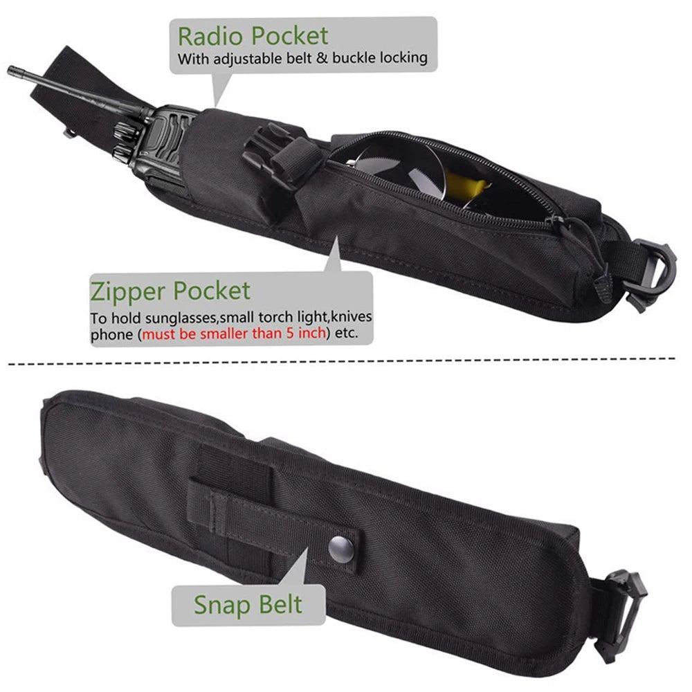 Tactical Shoulder Strap Sundries Bags for Backpack Accessory Pack Key Flashlight Pouch Molle Outdoor Camping EDC Kits Tools Bag