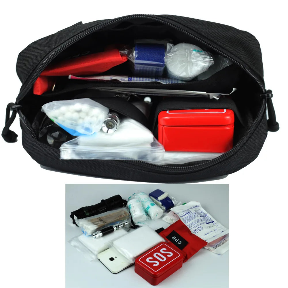 Molle Utility EDC Waist Bag Tactical Pouch Medical First Aid Bag Belt Pouch Outdoor Sports Hunting Bag