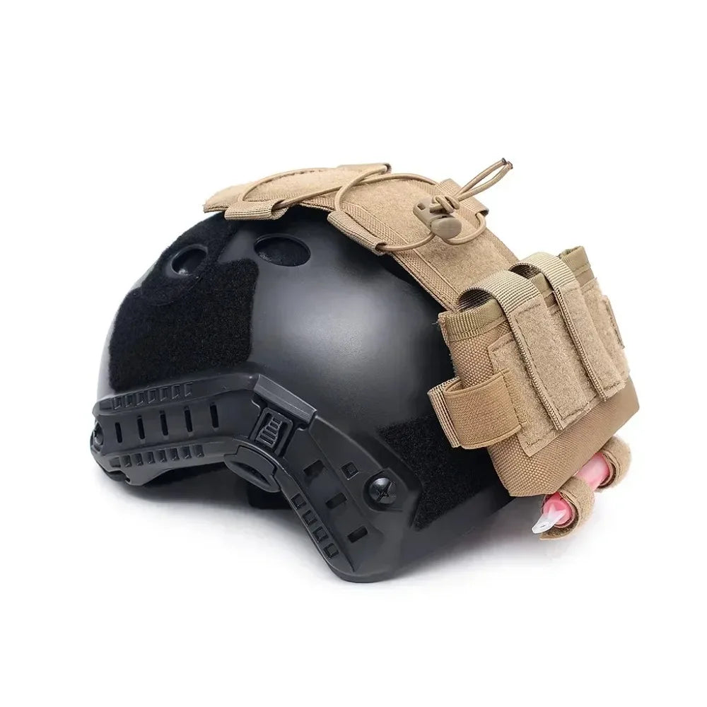 Tactical Helmet Battery Pouch MK2 - NVG Counterweight Pack with Hook & Loop, Molle-Compatible Airsoft, Durable Nylon Organizer