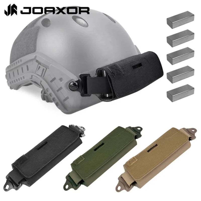 JOAXOR Tactical Helmet Counterbalance Weight Bag NVG Pouch for OPS Fast BJ PJ MH Helmet Accessories With Five Counter