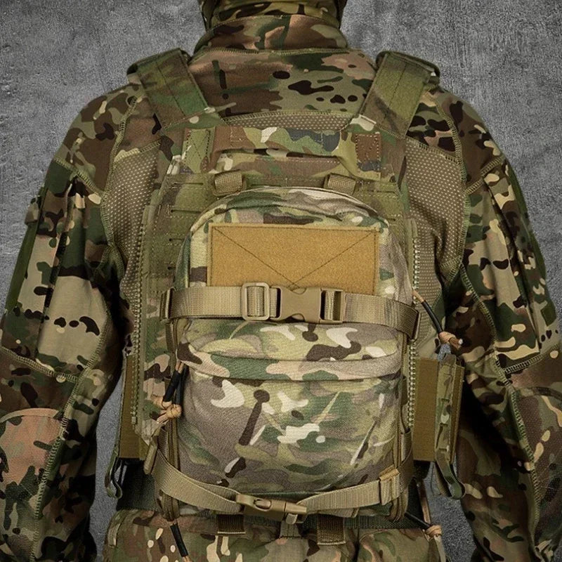 Outdoor Tactical Vest Backpack 1000D Nylon Waterproof Hiking Backpack MOLLE Accessory Sports Backpack Bags for Camping Hunting