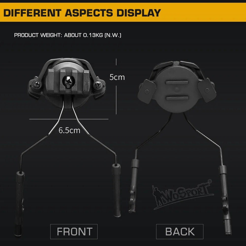 Tactical Headset Bracket Helmet Accessories Adjustable Fast Mounts Rail Adapter Militar Hunting Shooting Equipment