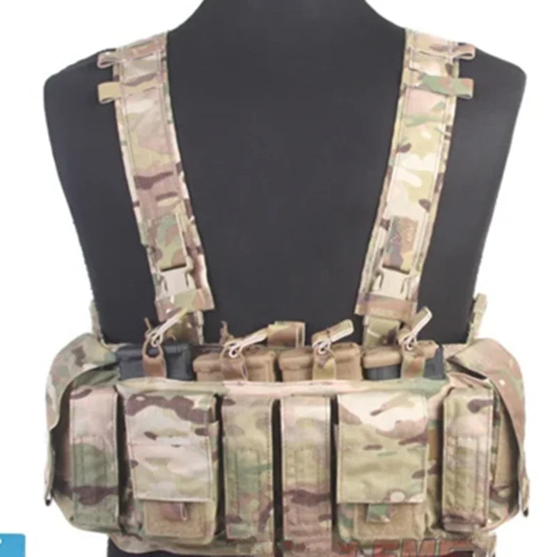 EmersonGear MF Style UW IV Chest Rig  500D Molle Tactical Vest with Multi-pockets for EDC Tools Flashlight Torch BBs Patches