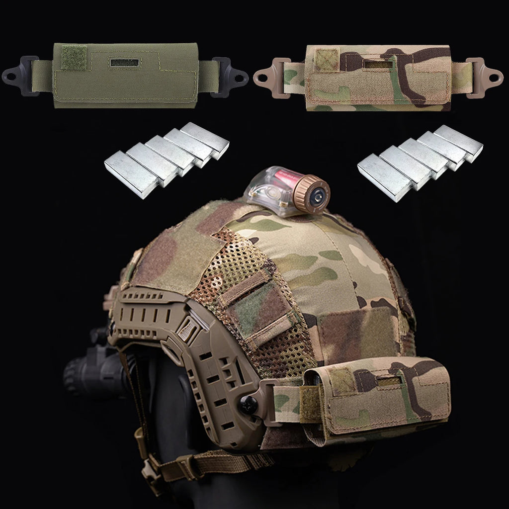 Tactical Helmet Counterbalance Weight Bag NVG Counterweight Pouch for OPS-Core Fast BJ PJ MH Airsoft Helmets,Helmet Accessories