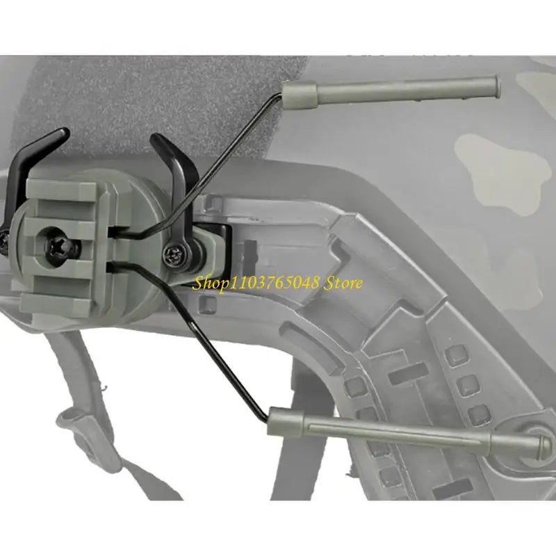 R53E Tacticals Headset Helmet Rails Adapter Earmuff Bracket Headphone Mount Holder