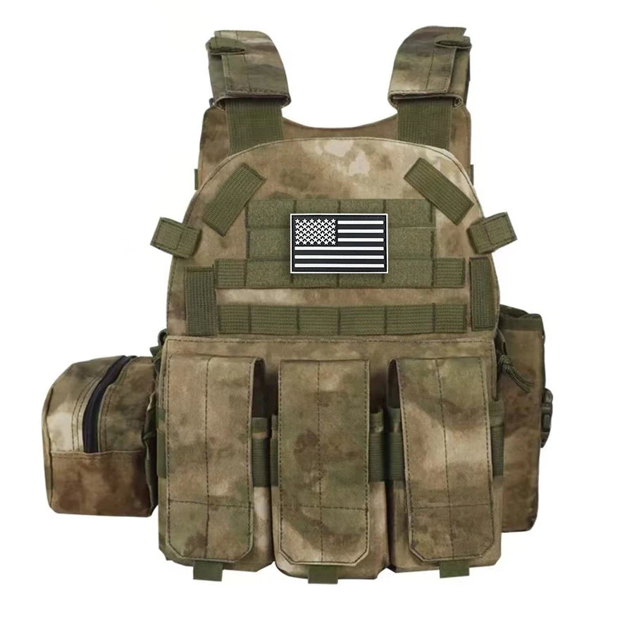 900D high-density Oxford cloth adjustable shoulder strap camouflage vest large capacity combination vest