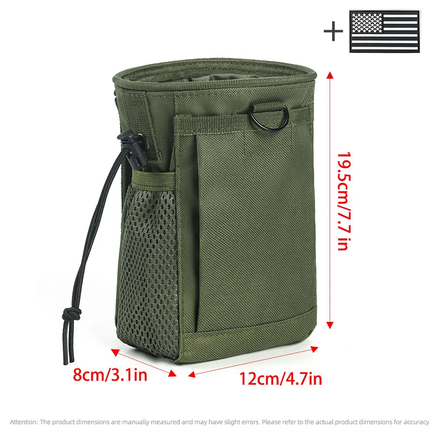 Rock Climbing Chalk Bag - Durable Nylon Waist Bag with Mesh Pocket and Drawstring Closure, Suitable for Outdoor Exploration