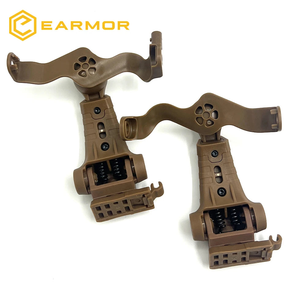 EARMOR M16A Tactical Headset Accessories Bracket Kit Multi-angle Rotation Helmet Rail Adapter for  M32/M31/M32H/M31H Headset New