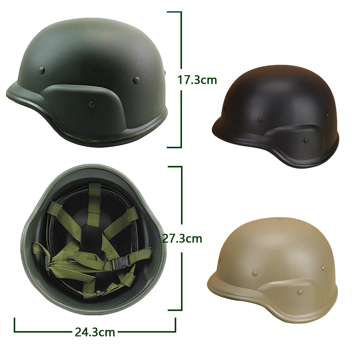 Tactical Helmet M88 Helmet Mesh Cover Outdoor CS Field Combat Motorcycle Riding ABS Plastic Jungle Game Protective Safety Helmet