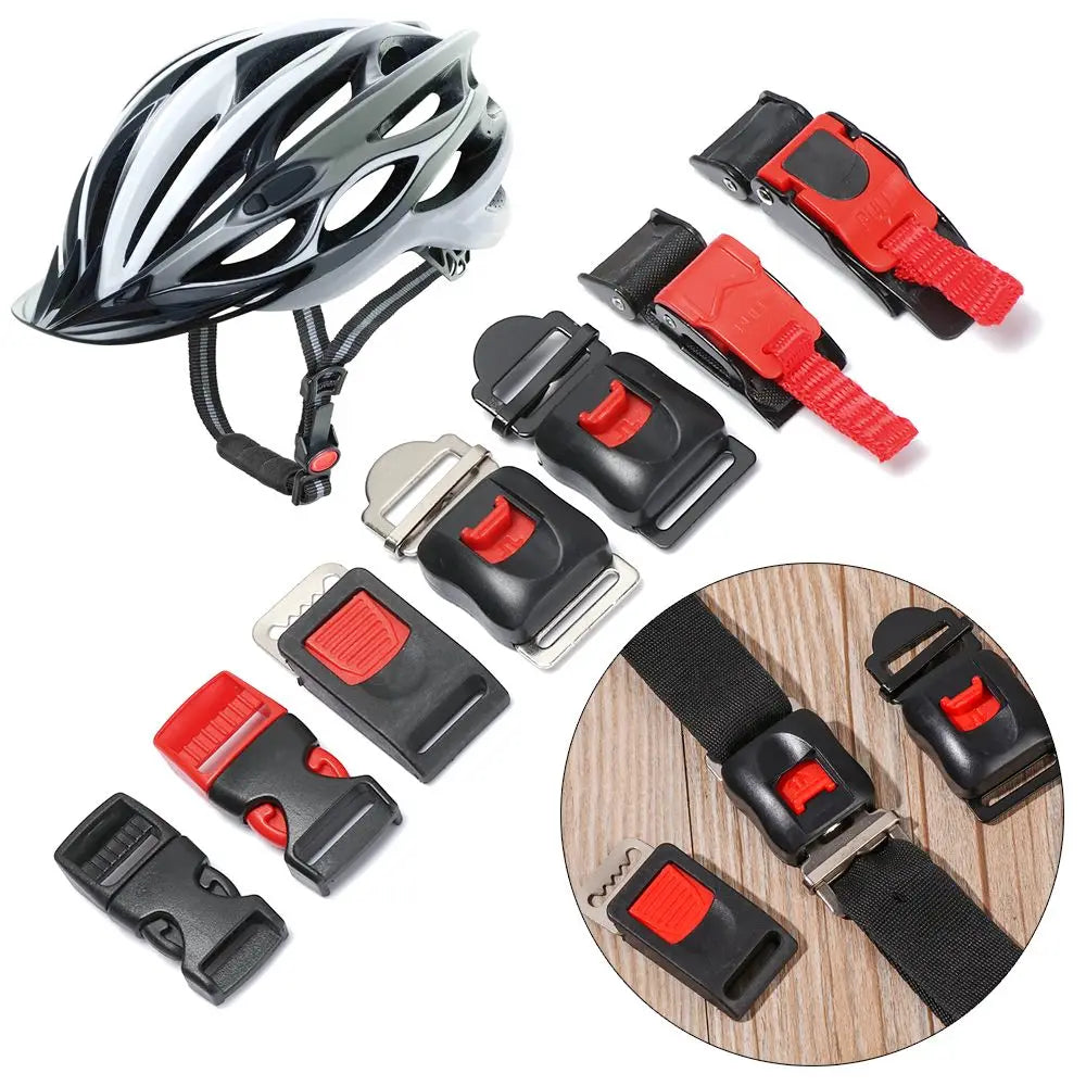 Flexible Clips Bicycle Helmets Buckle Speed Sewing Clip Motorcycle Helmet Buckles Motocross Chin Strap Motor Bike Accessories