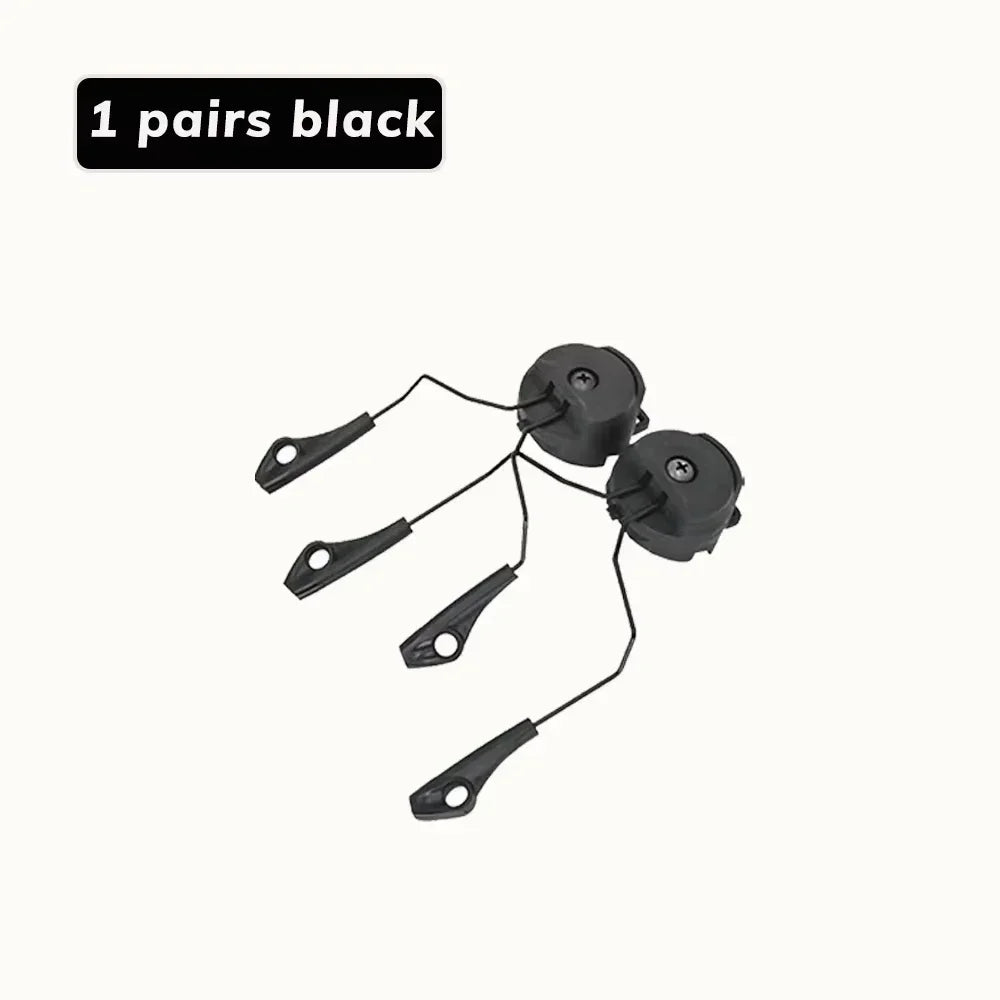 Tactical Rail Mounts Headset Rail Adapter Headset Holder Set Bracket Headphone Mount Stand 360 Rotation Helmet Headset