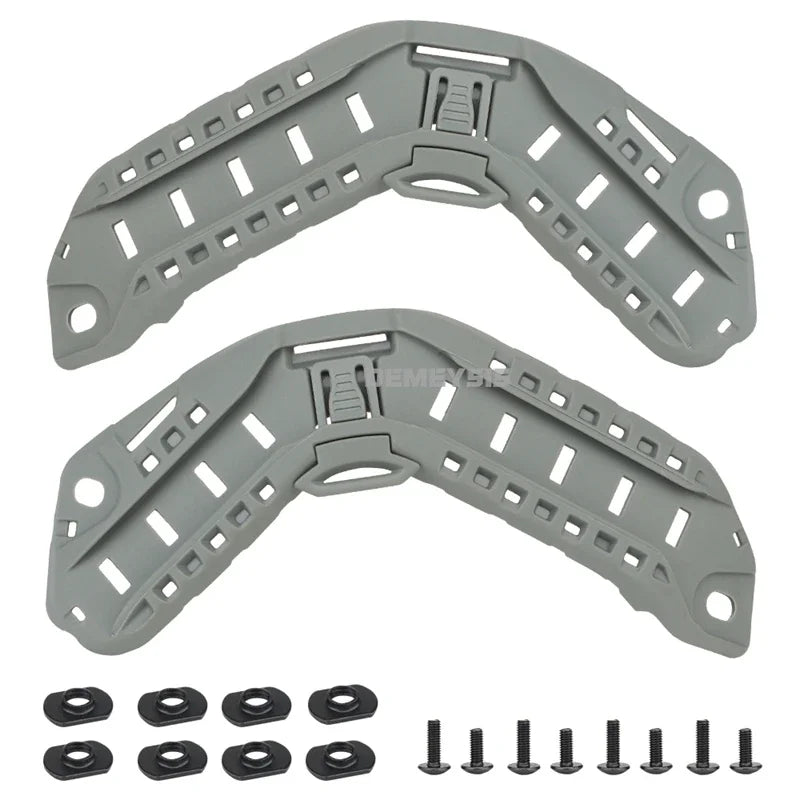 1 Pair Tactical Helmet Side Guide Rails Paintball CS Fast Helmet ARC Guide Rail Adapter Accessories for FAST SF HIGH CUT Helmets