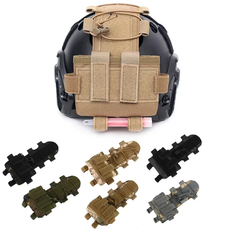 Tactical MK2 FAST Helmet Cover Clothes Pouch Removable MK2 Battery Case Helmet Airsoft Hunting Camo Counterweight Bag