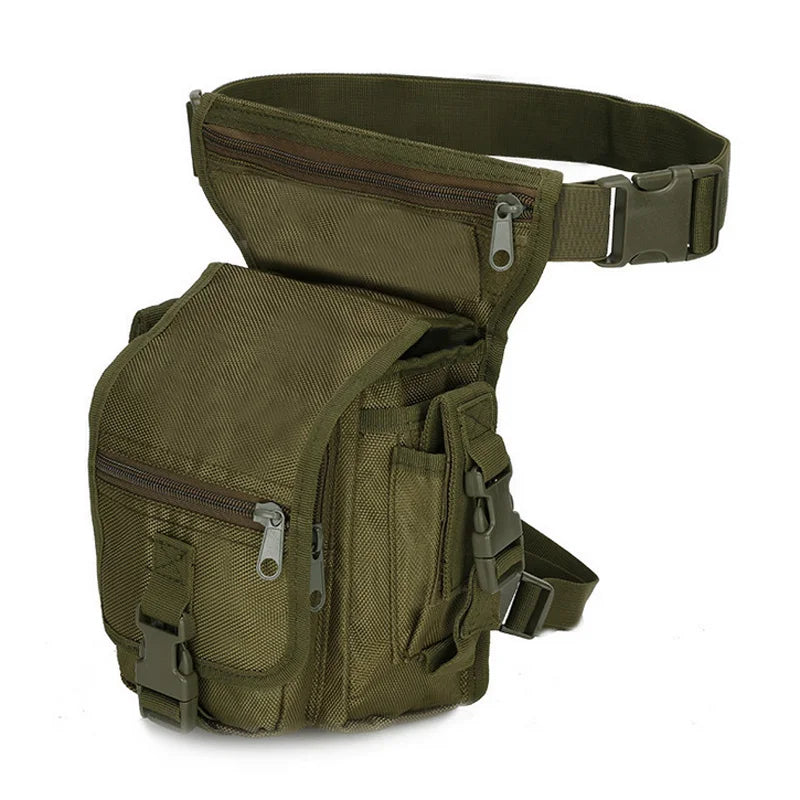 Tactical Drop Leg Bag Waist Belt Bag Drop Leg Pouch Nylon Molle Pack Men Climbing Hunting Camouflage Bag