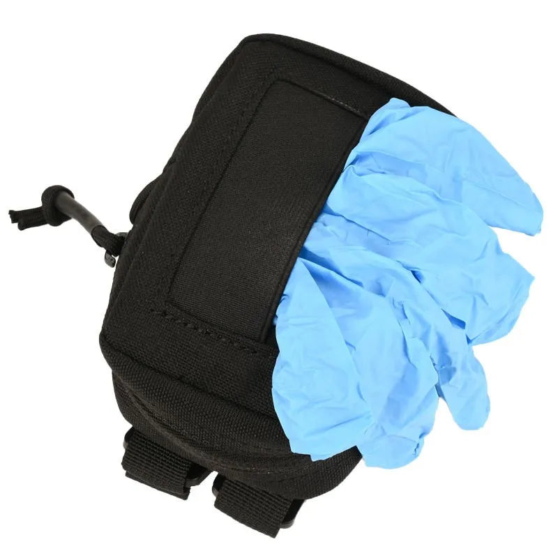 Disposable Glove Pouch Nylon Duty Belt Gloves Pouch EMT Bag Molle Accessory Pouch Tactical Hunting Bag Accessories