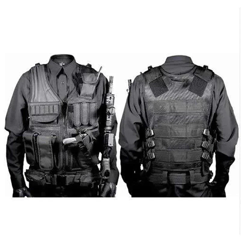 Tactical Vest Multi-Pocket Jungle Combat Body Armor Security Vests Hunting Outdoor CS Game Airsoft Army Training Swat Jacket