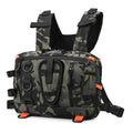 Tactical Camping Backpack Front Chest Vest Bag Outdoor Fishing Lure Tackle Cycling Rig Fanny Pack Hiking Travel Men Climbing Bag