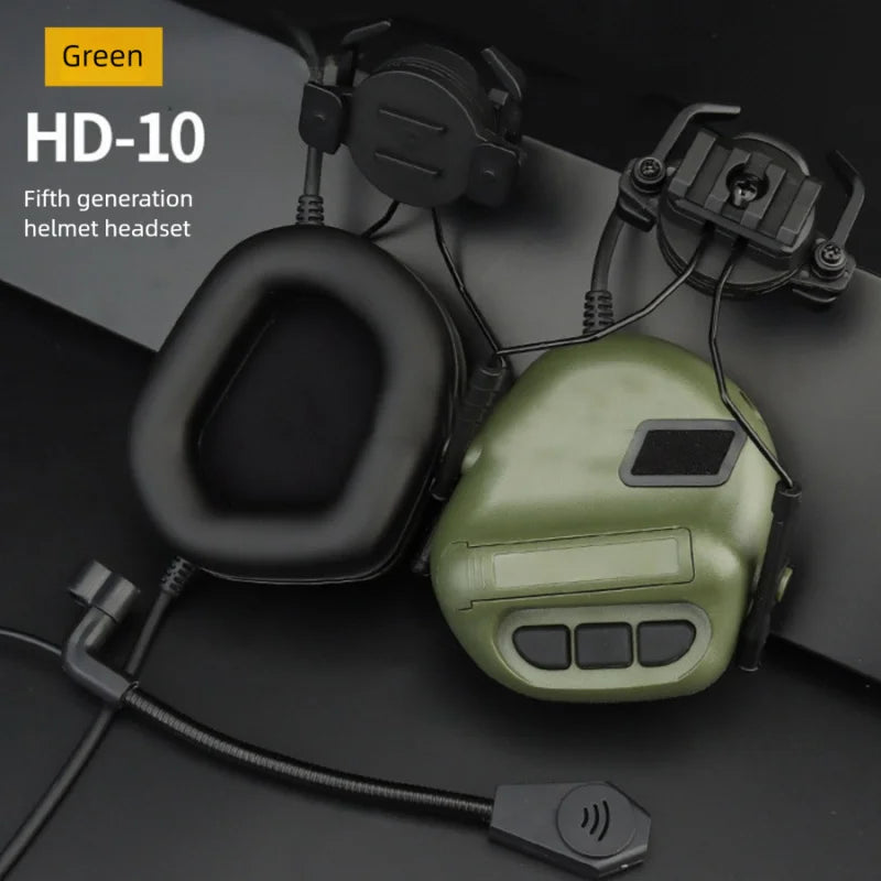 5th Gen Movement Tactical Helmet Ox Horn Bracket Communication Noise Reduction Headset Set Without Pickup