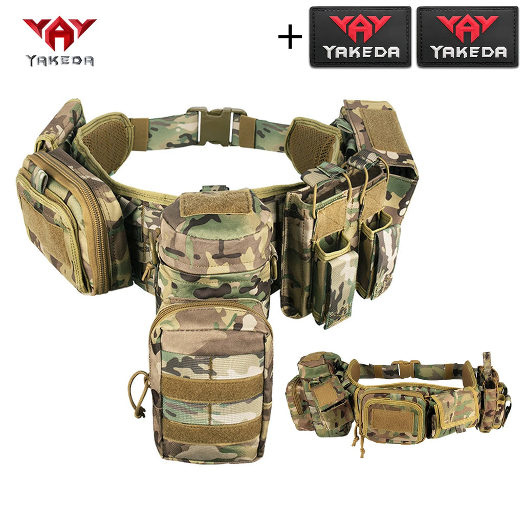 YAKEDA Modular Hunting Waist Cover Set with Adjustable Waist Belt and Multiple Storage Bags Suitable for Outdoor Hunting