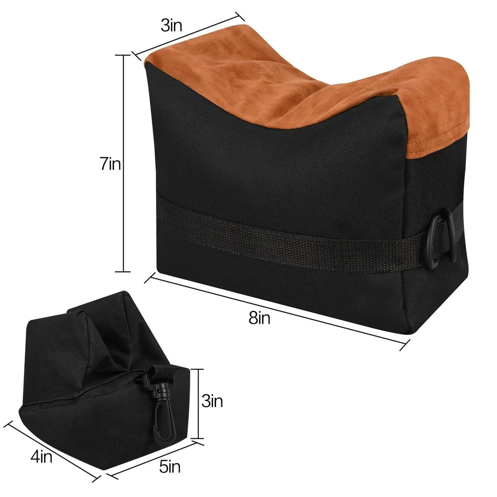 Twod Outdoor Shooting Rest Bags - Target Sports Bench Rest with Front & Rear Support SandBag Stand Holders for Gun Rifle Shootin