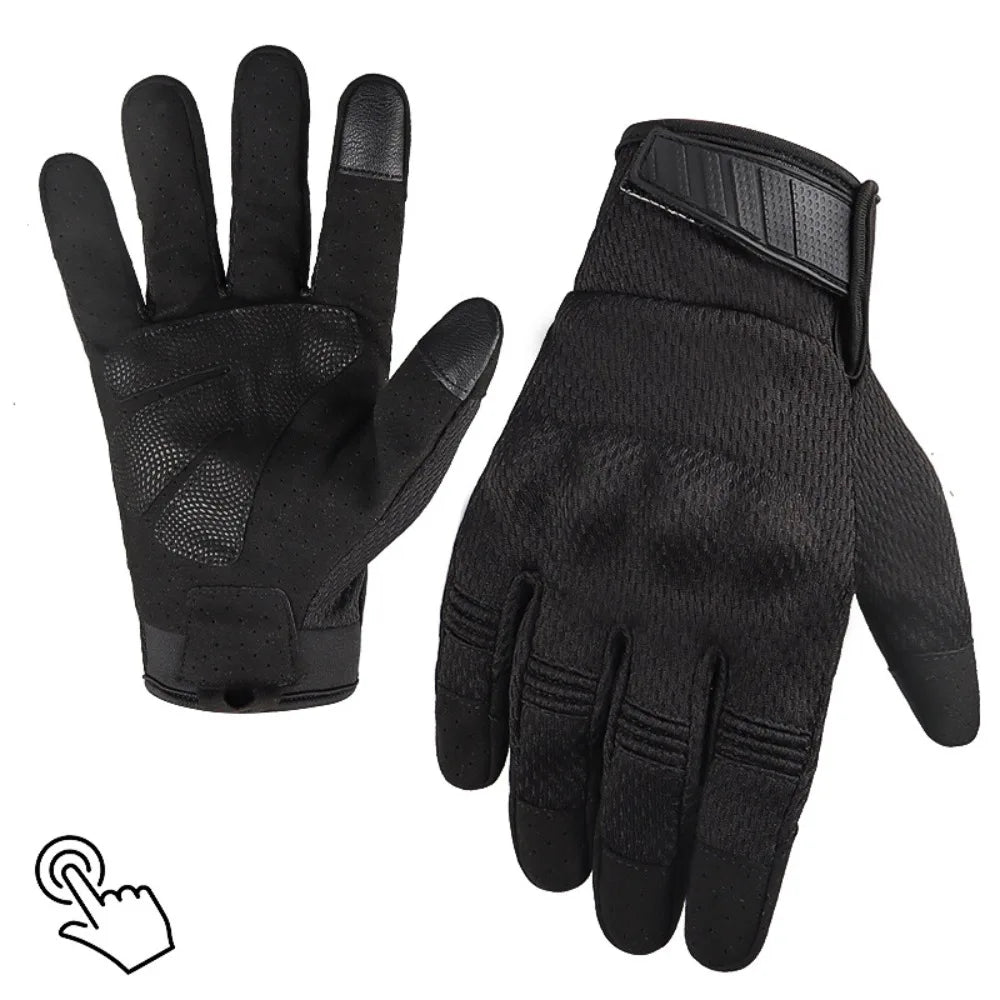 Outdoor Multi-Functional Camo Breathable Tactical Gloves Lightweight Protective Full Finger Touch Screen Motorcycle Riding Glove