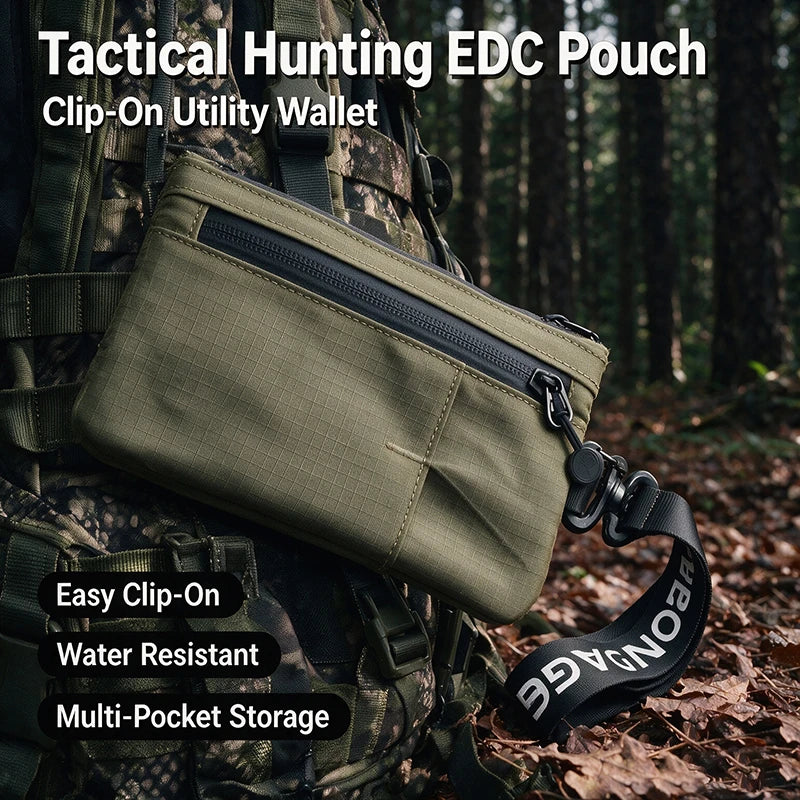 OFFBONDAGE Tactical EDC Pouch Hunting Utility Bag Compatible Clip-on Wallet  Hunting Camping Hiking Outdoor Gear