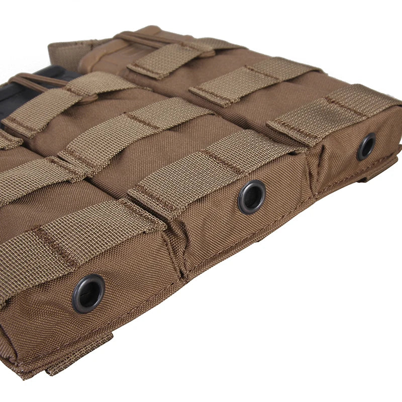 Emersongear 556 Triple Open Top Mag Pouch 5.56 Modular Magazine Pouch Molle Hunting Wargame Training Hiking Combat EM6355