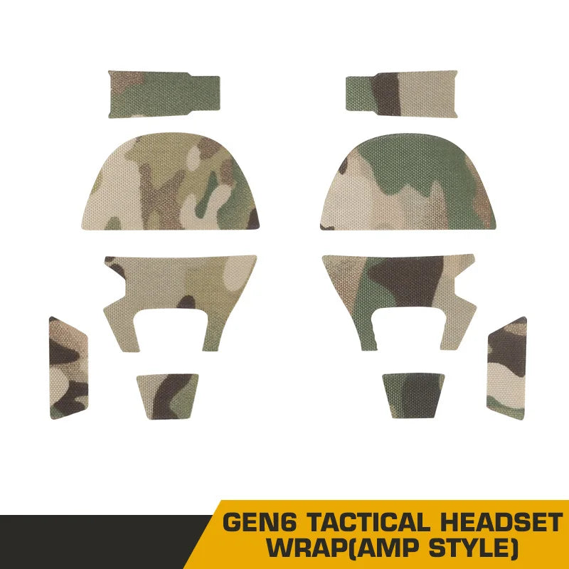 Tactical Headphones Camouflage Stickers Action Core AMP Hearing Protection Earcup Accessories Hunting and Shooting