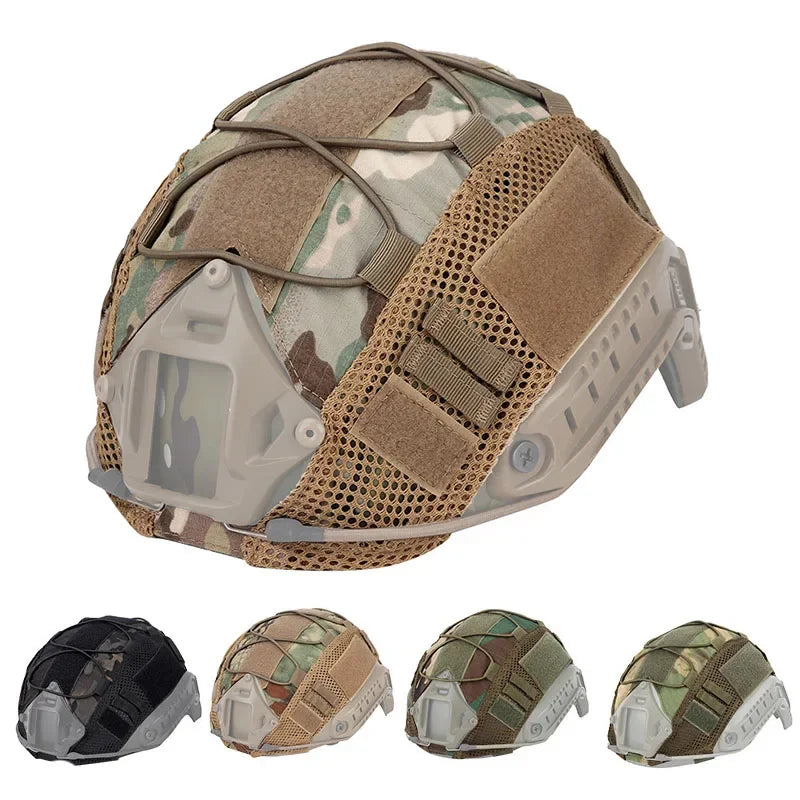 Tactical Helmet Cover Combat Camouflage Helmet Covers Hunting Wargame Helmets Accessories Cover Cloth for FAST PJ / MH  Helmet
