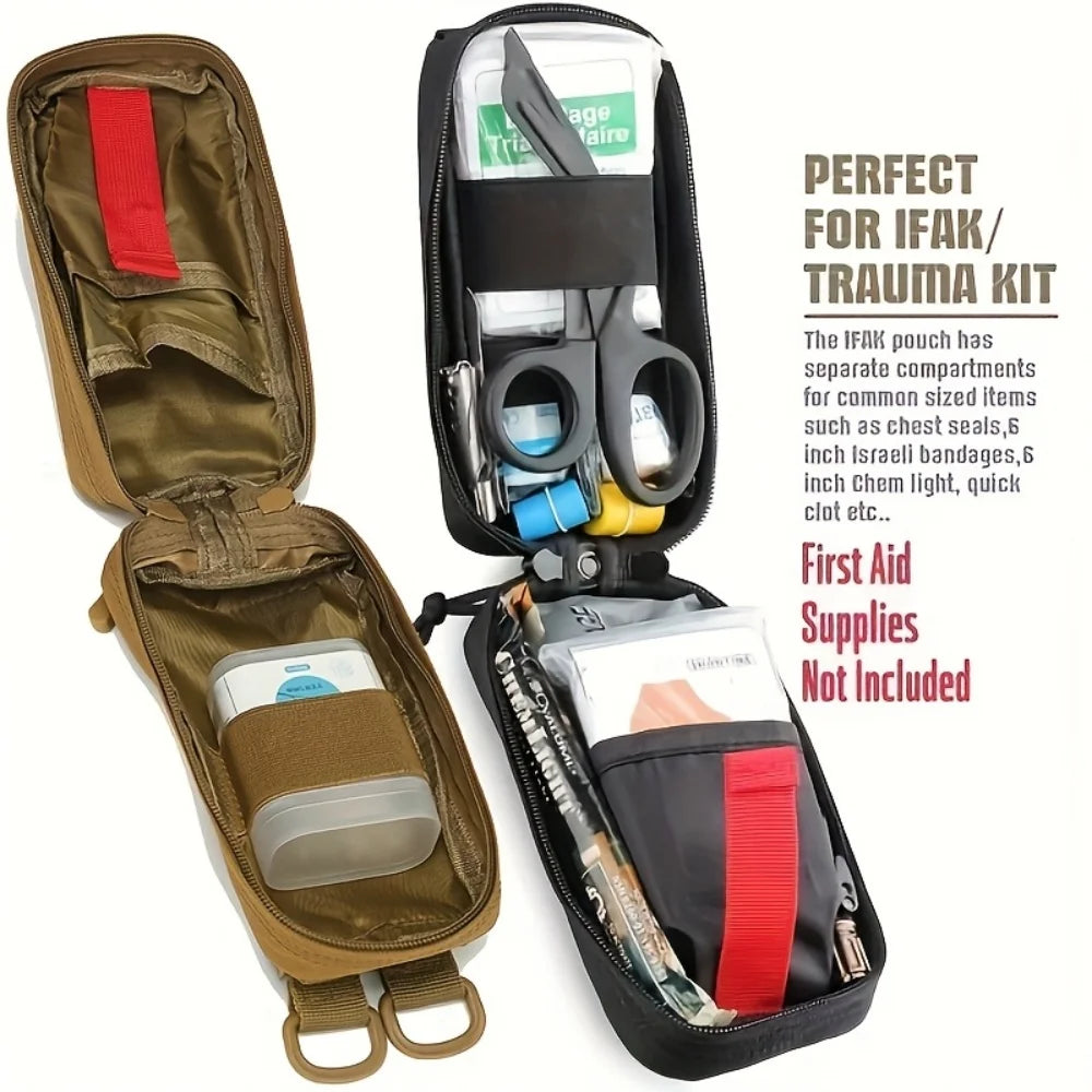 1 Outdoor Camping Hiking Tactical Waist Bag, Outdoor Military Enthusiasts Cross-Country Bag, Multi-Functional Waist Bag