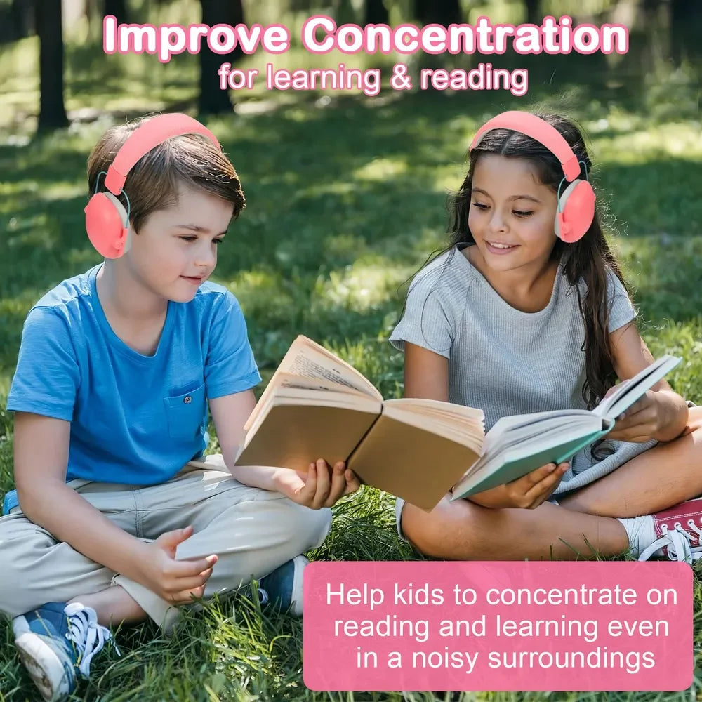 K40 Ear Protection Noise Cancelling Kids Earmuff, SNR 27dB Volume up with Portable Case for Autism,Children,Toddler