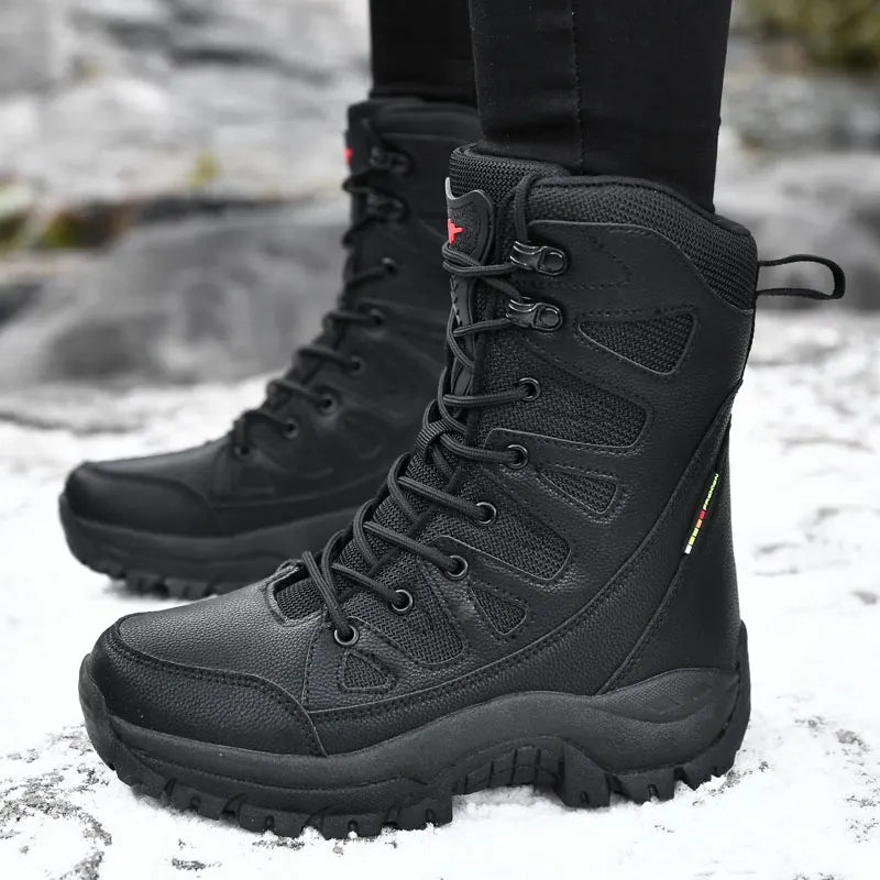 New Autumn Men's Boots Outdoor Anti-Slip Men's Desert Boots Comfortable Spring Men Work Ankle Boots High Top Motorcycle Boots