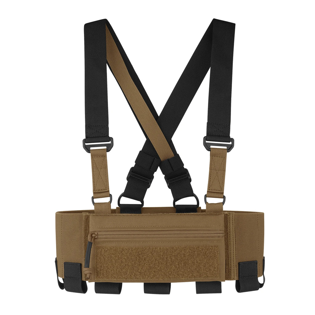 KRYDEX Tactical Ready Chest Rig Concealed Rig Elastic Cummerbund X Harness + Sticky GP Candy Pouch 5.56 Triple Magazine Pouch