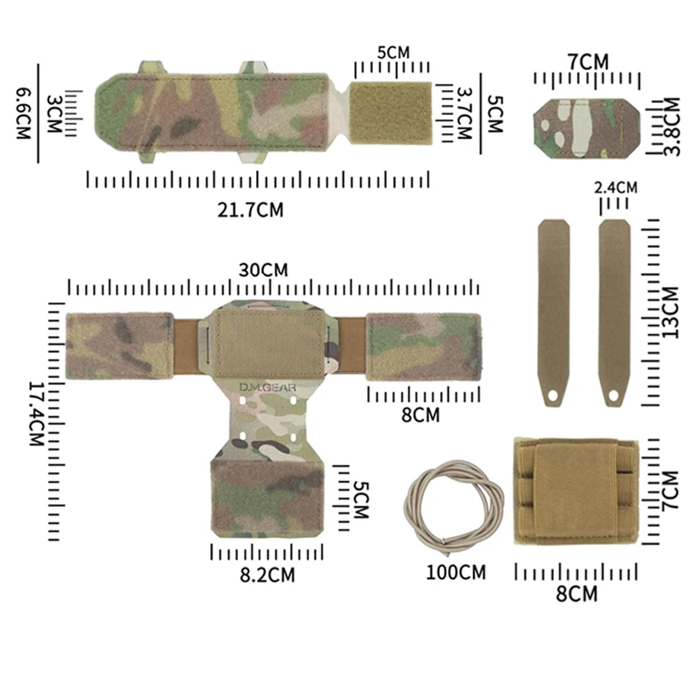 Tactical Helmet Battery Pouch Counterweight Pouches Paintball Helmet Battery Storage Case Balance Weight Pack Bag with Hook&Loop