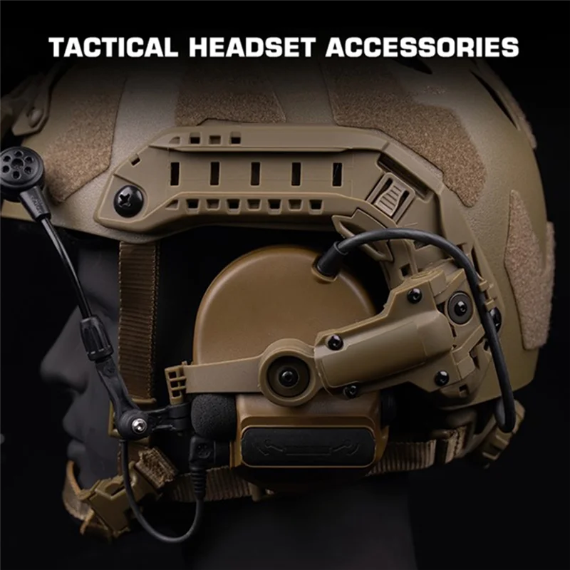 1B-Helmet Rail Adapter For COMTAC3 Comtac Accessories Headset Mount Fit Ops Core ARC Team Wendy MLOK Rail