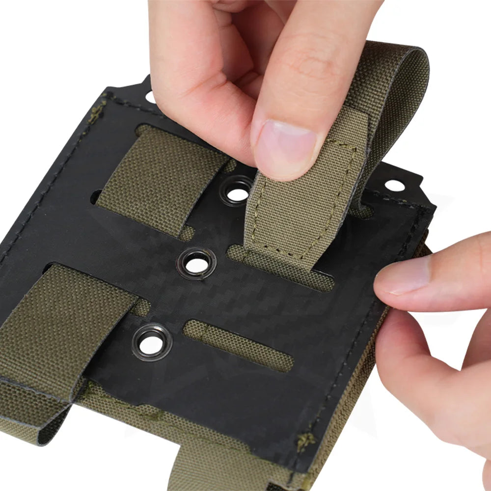 OPHIDIAN 9mm Double Magazine Pouch Carbon Fiber MOLLE Magazine Pouch Hunting Airsoft Gear