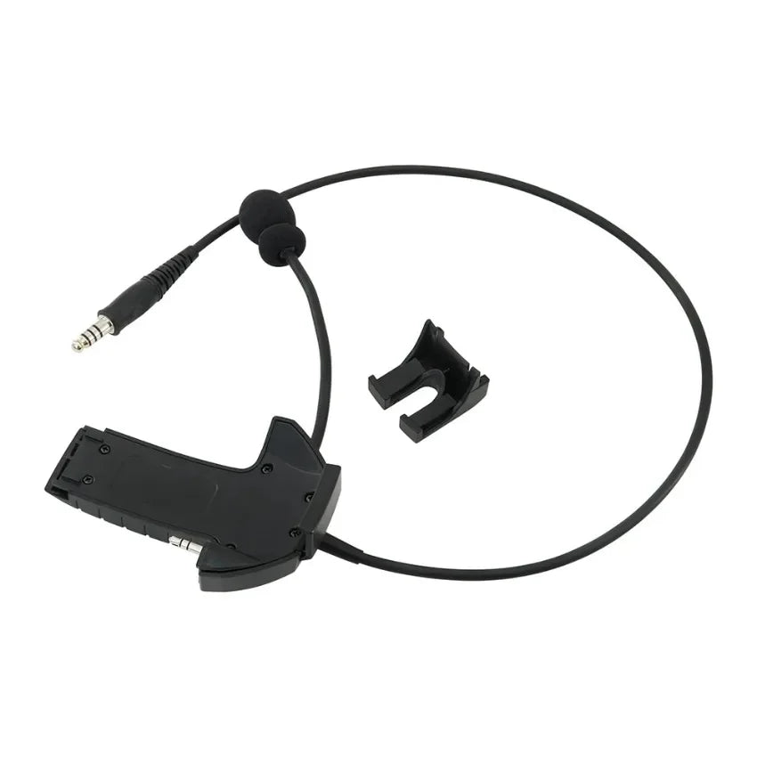 Tactical Headset Adapter External Microphone Kit for Walker's Razor Hearing Protection Electronic Shooting Earmuffs with U94 Ptt